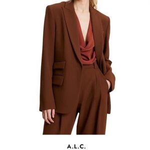 A.L.C. Rich Brown Suit Ensemble